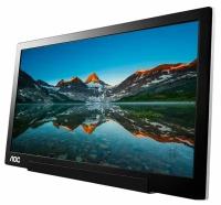 Монитор AOC I1601FWUX Style 15.6" black/silver