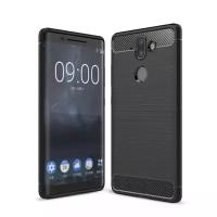 Чехол-накладка Carbon Fibre для Nokia 8 Sirocco (черный)