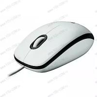 Logitech B100 Optical Mouse, USB, 800dpi, White, [910-003360]