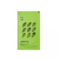 Противовоспалительная тканевая маска Pure Essence Mask Sheet Green Tea, зеленый чай./В упаковке шт: 1