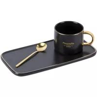 Чайная пара Nouvelle с ложкой "Coffee set", 200 мл, 1060063-1