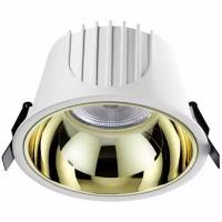 Novotech 358704 SPOT NT21 207 белый/золото Светильник встраиваемый светодиодный IP20 LED 4000К 40W 100-265V KNOF 358704