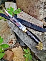 Нож разделочный нескладный Пластунский, кованая сталь 95х18 для охоты, рыбалки, туризма
