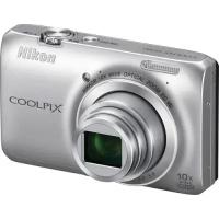 Фотоаппарат NIKON Coolpix S6300,серебристый