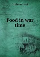 Food in war time