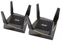 Wi-Fi роутер ASUS RT-AX92U(2-PK) 802.11abgnacax 6071Mbps 2.4 ГГц 5 ГГц 5 ГГц 4xLAN USB3.0 USB 2.0 черный