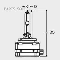 OSRAM 66340CBI Лампа газоразрядная D3S 12V 35W PK32D-5 XENARC COOL BLUE INTENSE 1шт