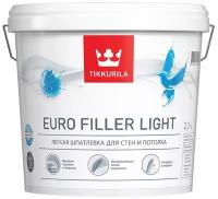 Шпатлевка финишная акриловая Tikkurila Euro Filler Light белая 2,7 л