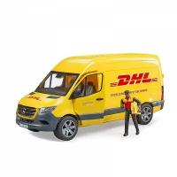 02-671 Bruder Микроавтобус Bruder Mercedes-Benz Sprinter DHL, с водителем и палетой 02-671