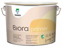 Teknos BIORA PRIMER глубокоматовая грунтовочная краска для стен и потолков (белая, глубокоматовая, 9 л)