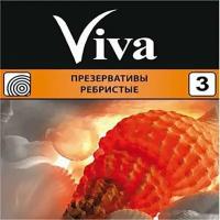 Презервативы ребристые Viva/Вива 3шт