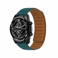 Ремешок на магнитной застёжке 22 мм для Samsung Gear S3 Frontier/Gear S3 Classic/Galaxy Watch / для смарт-часов с крпеплением 22 мм / зеленый