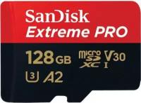 Карта памяти Micro SD 128 Gb Sandisk Extreme Pro Rescue Pro Deluxe 170MB/s A2 C10 V30 UHS-I U3