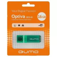 Флеш-карта QUMO 16GB USB 2.0 Optiva 01 Green, цвет корпуса зеленый