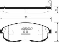 Колодки Тормозные Nissan Juke/Maxima/Teana/Tiida/Suzuki Sx4 Передние Sangsin brake арт. SP1107F