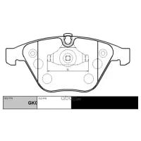 (старый номер CKB-9) Колодки тормозные CTR GK0009