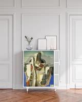 Комод - STORYZ - BS6 The Cubist Paintings by Diego Rivera, 94 x 110 x 41 см, Белый