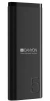 Внешний аккумулятор Power Bank 5000 мАч Canyon CNE-CPB05B черный