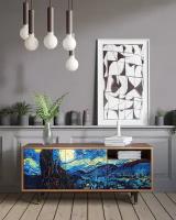 ТВ-Тумба - STORYZ - T7 The Starry Night by Vincent van Gogh, 125 x 56 x 41 см, Орех