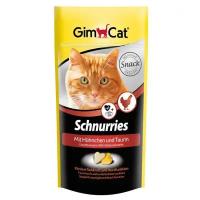 Gimcat Лакомство для кошек Gimcat Schnurries сердечки с курицей и таурином, 650таб., 100 гр