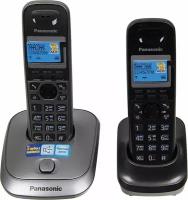 Радиотелефон Panasonic KX-TG2512RU1, серый металлик