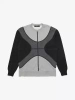 Sweatshirt Gray Colorblock Wool And Cotton Sweatshirt Givenchy