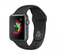 Умные часы Apple Watch Series 3 41мм Aluminum Case with Sport Band, серый космос/черный