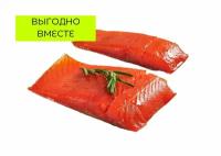 Семга (лосось) филе-кусок холодного копчения, замороженная, 4кг (FISHLIFE)