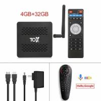 Android Tv box 4 ГБ 32 ГБ t Wifi 4K медиаплеер Поддержка Dolby Atmos Voice Remote