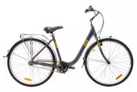 Городской велосипед CORTO CB128 18", цвет матовый серый/matt gray