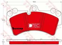 TRW GDB1548DTE Колодки передние AUDI Q7 (4L), VW TOUAREG (7L_) GDB1548DTE