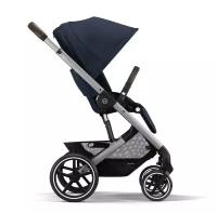 Cybex Balios S Lux Прогулочная коляска (2023), рама Silver, текстиль Ocean Blue