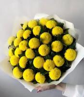 Букет Хризантема лимон., красивый букет цветов, шикарный, премиум букет