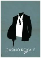 Плакат, постер на бумаге James Bond 007: Casino Royale/Агент 007: Казино Рояль. Размер 42 х 60 см