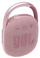 JBL CLIP 4 портативная А/С: 5W RMS, BT 5.1 цвет розовый (JBLCLIP4PINK)