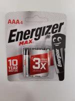 Батарейка LR3 AAA ENERGIZER MAX ALKALAINE (до 2033 года) (упаковка 20 штук)