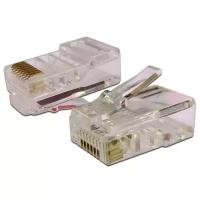 Коннектор RJ45 UTP 8P8C, универсальный, cat.6, 100 шт