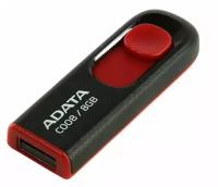 Флэш-накопитель USB2 8GB BLACK/RED AC008-8G-RKD A-DATA