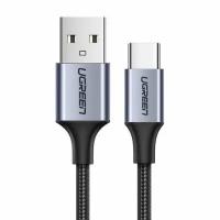 Кабель UGREEN US288 (60126) USB-A 2.0 to USB-C Cable Nickel Plating Aluminum Braid. Длина 1 м. Цвет: черный