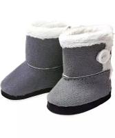 Petitcollin Grey and white boots (Серо-белые сапоги для кукол 27/28 см)