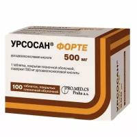 Урсосан форте таблетки п/о плен. 500мг 100шт