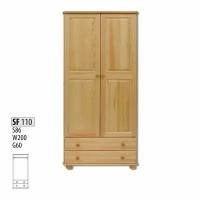 Шкаф распашной двухстворчатый деревянный Витязь-110
