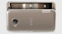 Тонкая полимерная из силикона с заглушками задняя панель-чехол-накладка MyPads для HTC One ME Dual Sim / M9e 5.2" золотая