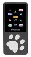 Плеер Hi-Fi Flash Digma S4 8Gb черныйсерый1.8"FMmicroSDHC