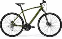 Велосипед Merida CROSSWAY 20-D 28" (2021) (Велосипед Merida 2021 CROSSWAY 20-D, 700C, S(46) Зеленый/Черный (6110888318))