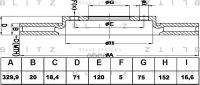 Диск Тормозной Bmw X3 (F25/F26) 10-> Blitz арт. BS0428