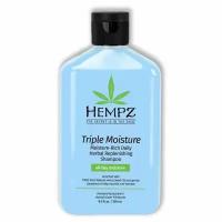 Шампунь Hempz Hair Care Triple Moisture Daily Herbal Replenishing Shampoo, Шампунь для волос Тройное увлажнение, 1000 мл