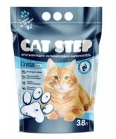 Cat Step Впитывающий силикагелевый наполнитель Crystal Blue 3,8 л 20363007 | Crystal Blue 1,766 кг 42627 (2 шт)
