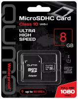 Карта памяти QUMO MicroSDHC 8GB Class 10 UHS I