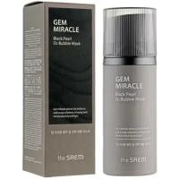 Кислородная маска для лица THE SAEM Gem Miracle Black Pearl O2 с черным жемчугом, 10 г